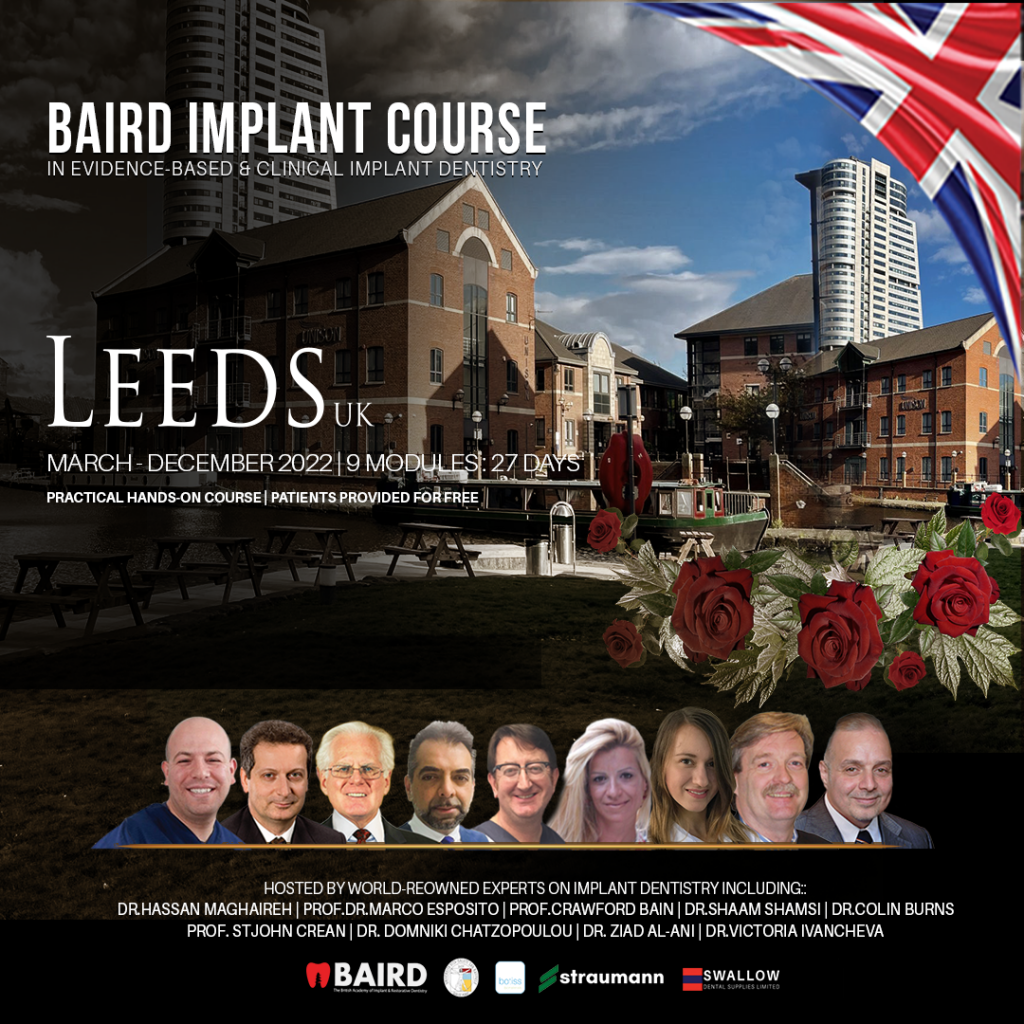 March – December 2022 Course In Evidence Based & Clinical Implant Dentistry
