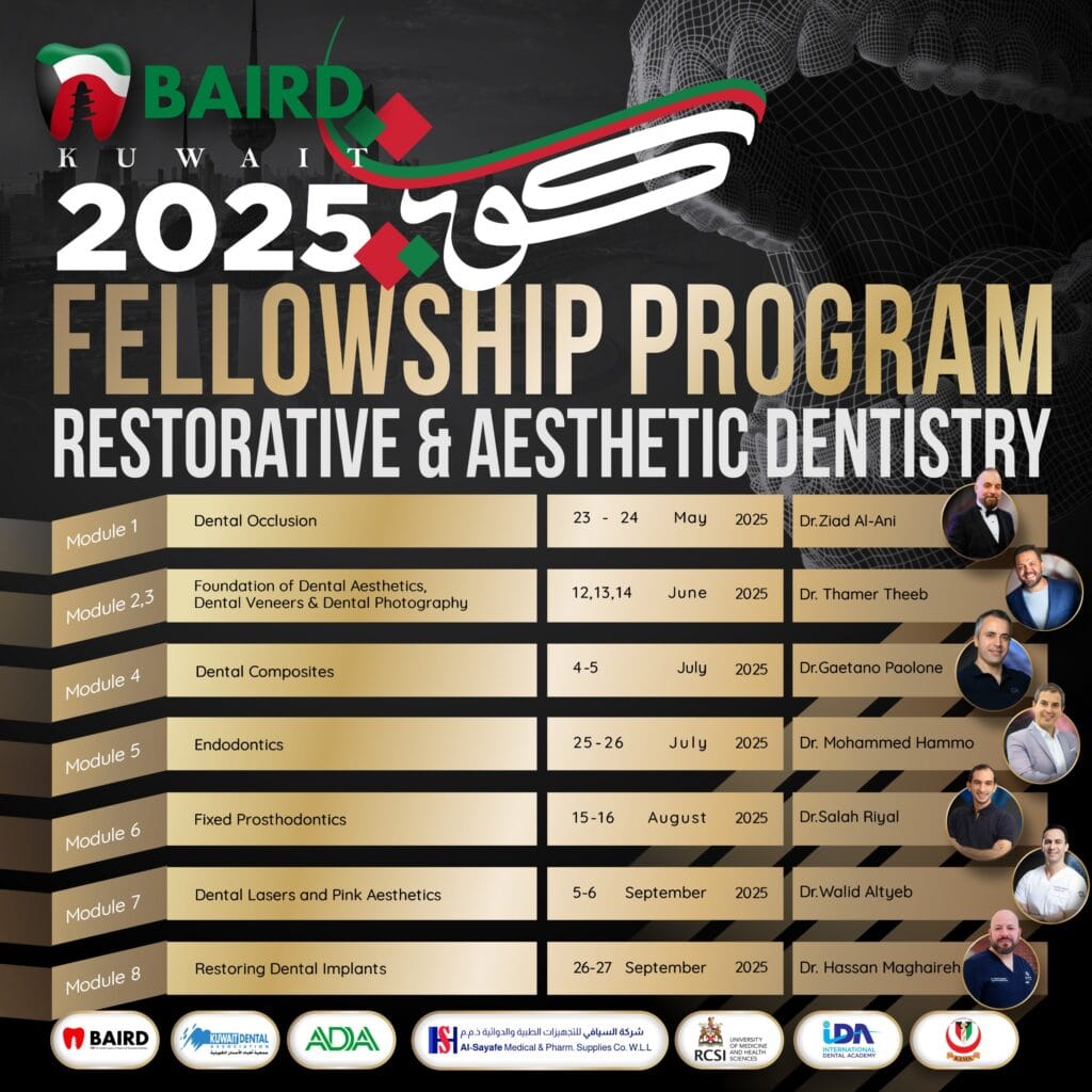 BAIRD Fellowship Program in Restorative & Esthetic Dentistry – Kuwait 2025