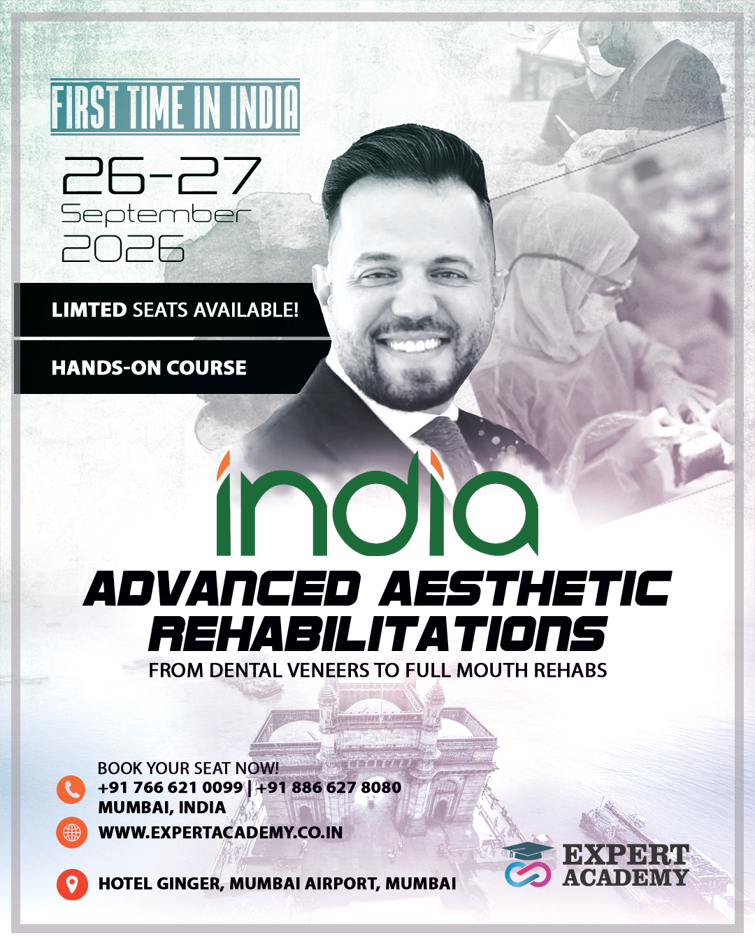 ADVANCED AESTHETIC REHABILITATIONS – From Dental Veneers to Full mouth Rehabs (INDIA 2026)